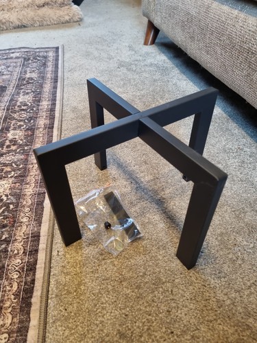 30cm black metal - black, pot