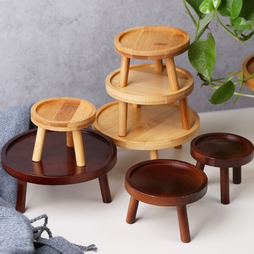 New wooden plant holder flower - wooden,