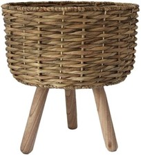 Woven Plant Pot with Legs