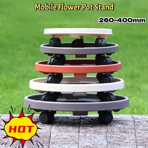 Round mobile flower pot - mobile,