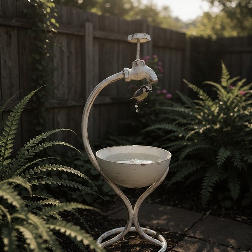 Metal plant pot - plant, holder