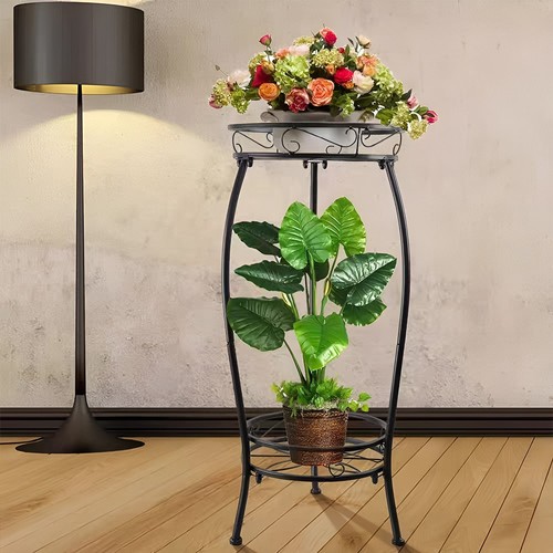 Wrought iron plant stand - plant,