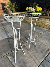 White Plant Pot Flower Stand