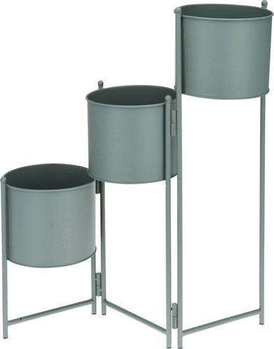 Green metal plant - pot, stand